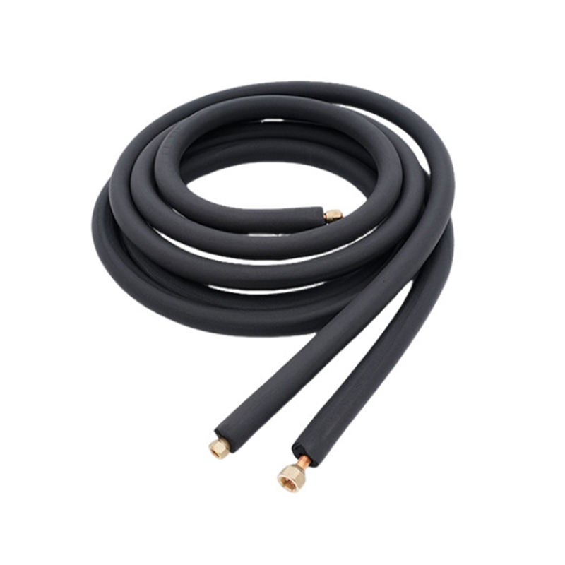 What are the key design points for copper connecting pipes to prevent loosening in a vibrating environment?